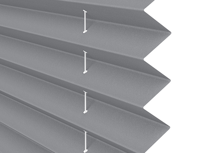 Solaris, Lupa Grey - Stick Fit Pleated Blind - Image 4